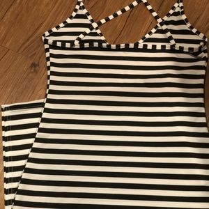 stripe stretchy dress